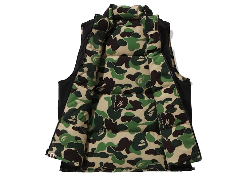 BAPE ABC Camo Reversible Down Vest Green Men's - FW23 - US