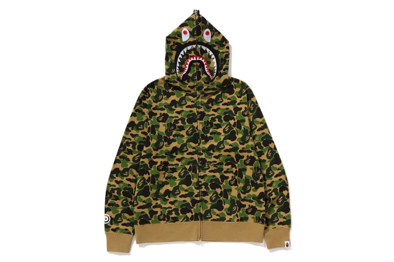 BAPE ABC Camo Separate Shark Full Zip Hoodie Green Men's BAPE ABC Camo Separate Shark Full Zip Hoodie Green Men's