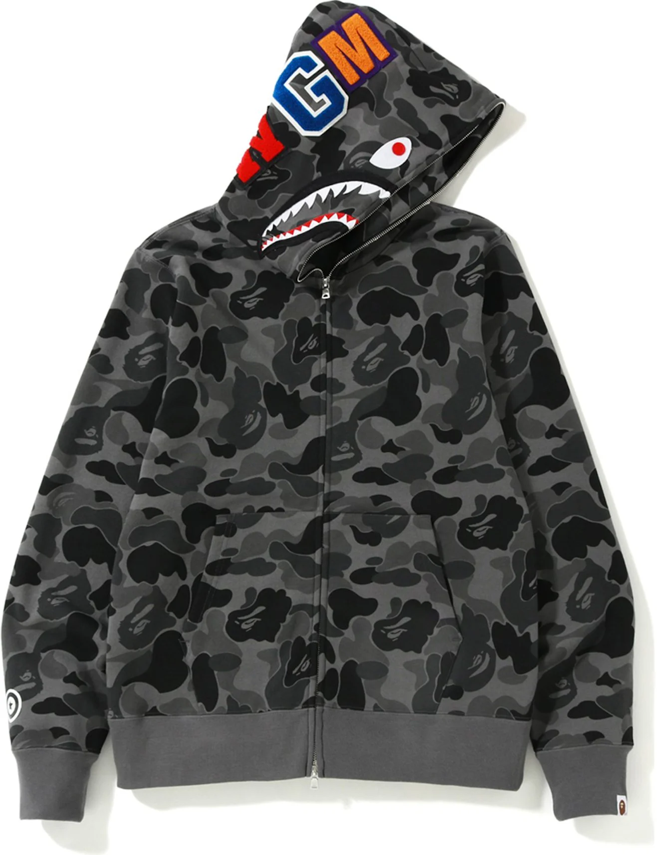 BAPE Big ABC Solid Camo Detachable Shark Black Men's - US