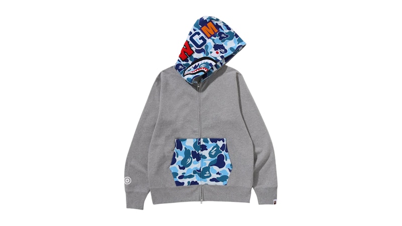 BAPE ABC Camo Shark Full Zip Hoodie Gray メンズ - SS26 - JP