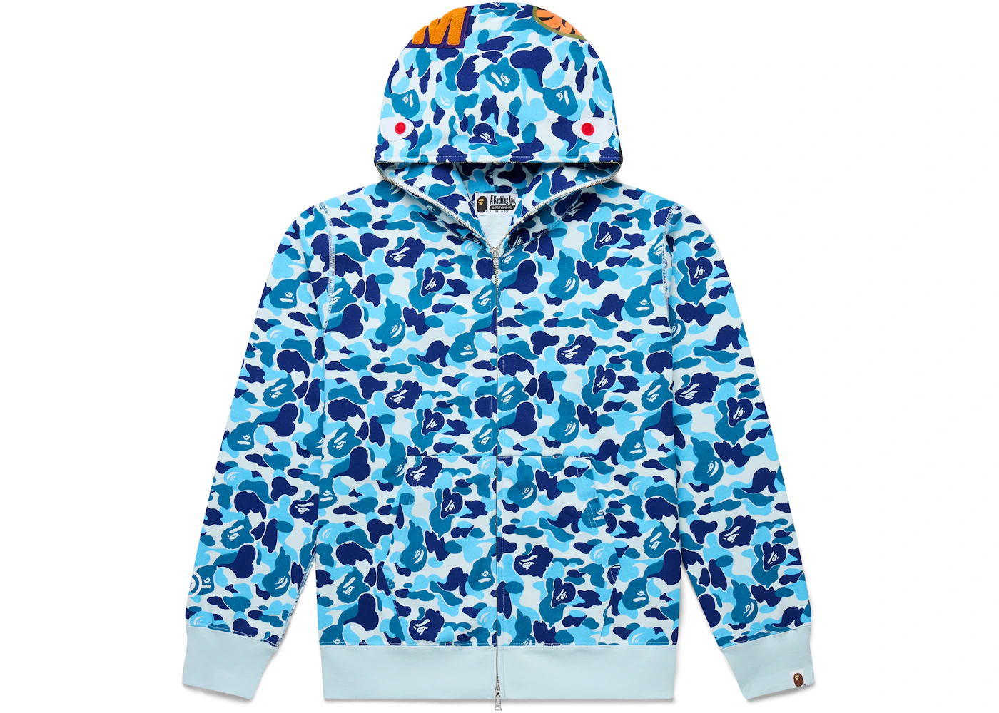 BAPE ABC Camo Shark Full Zip Hoodie Blue