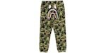 BAPE ABC Camo Shark Regular Fit Sweat Pants Green