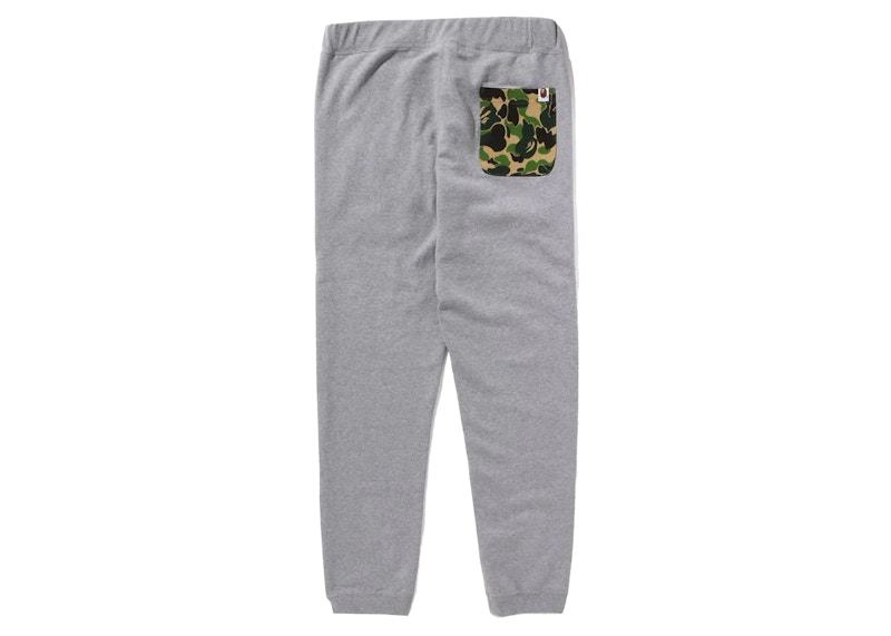 BAPE ABC Camo Shark Sweat Pants Gray Men's - FW23 - US