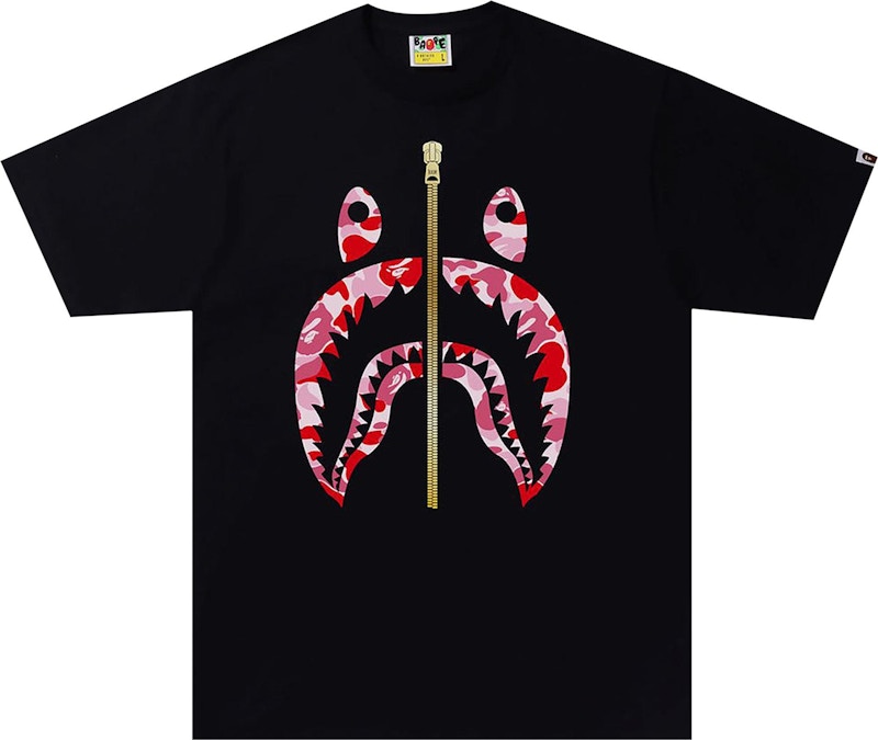 Bape blue camo store shark tee