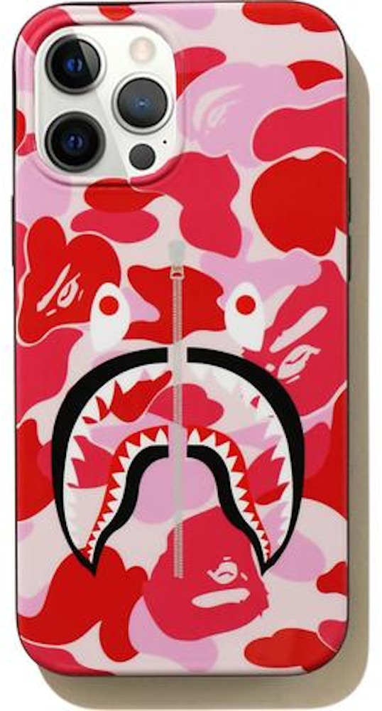 Bape Abc Camo Shark Iphone 12 Pro Max Case Pink Ss21