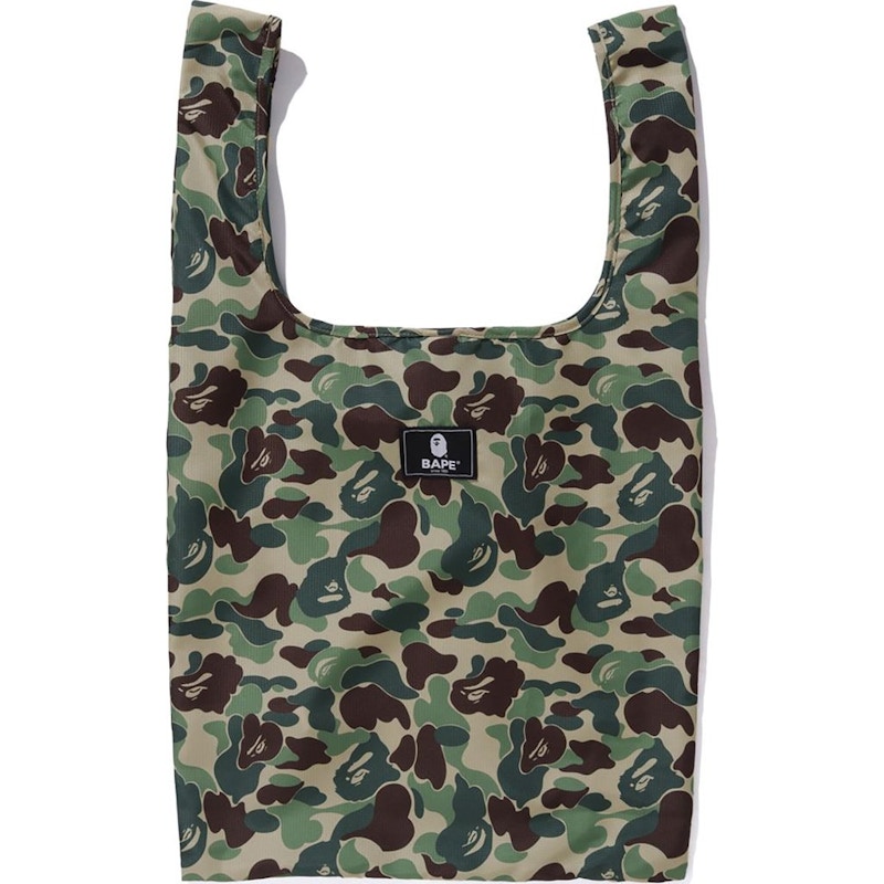 BAPE ABC Camo Shopping Bag L Green FW20 Men's US