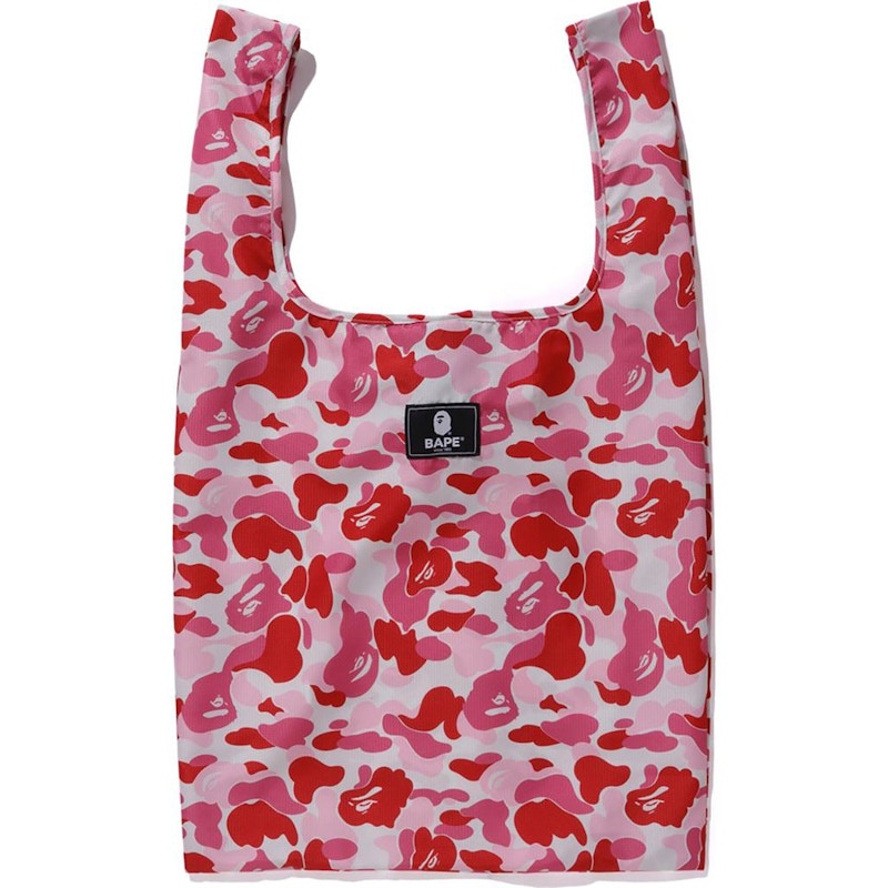 BAPE ABC Camo Shopping Bag L Pink FW20