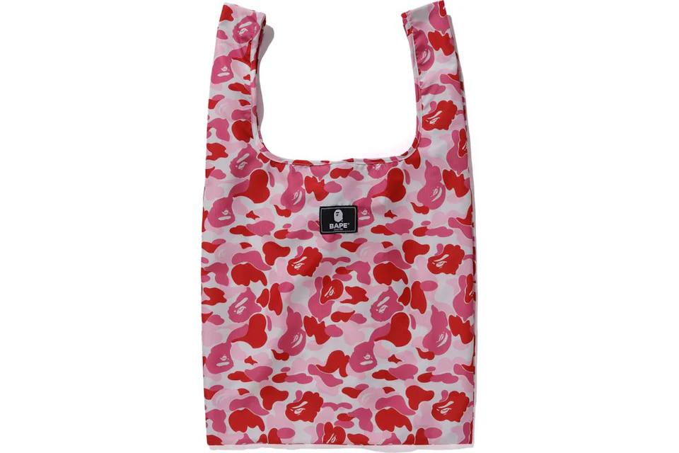 BAPE ABC Camo Shopping Bag L Pink