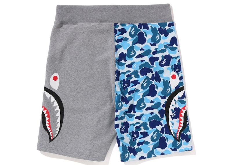 2XL ABC CAMO SHARK SWEAT SHORTS A BATHING APE BAPE BLUE - ブランド別