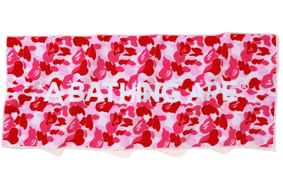 BAPE ABC Camo Sports Towel Pink