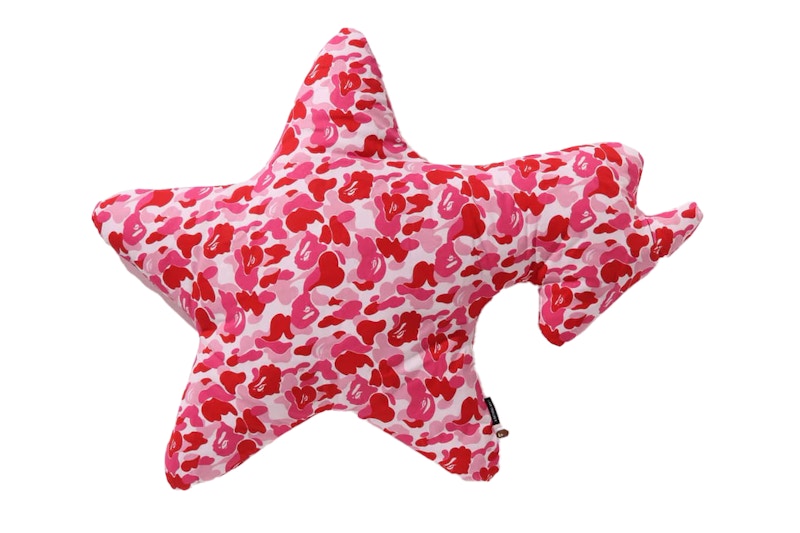 Pre-owned Bape Abc Camo Sta Big Cushion In Pink