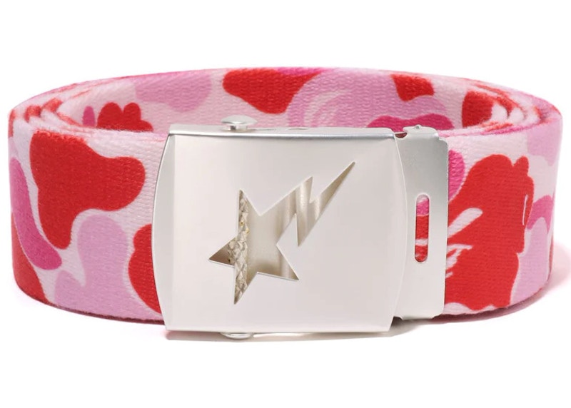 BAPE ABC Camo Sta GI Belt Pink