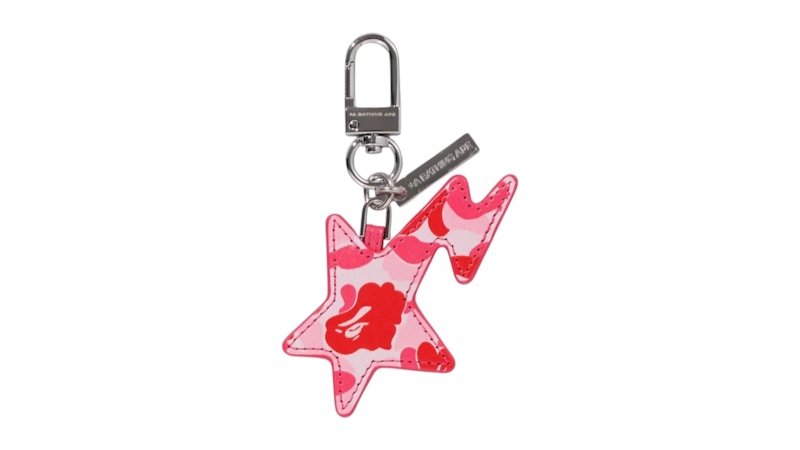 Llavero ABC Camo Sta de BAPE Rosa