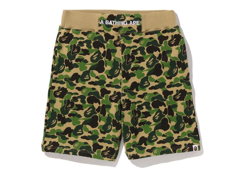 BAPE ABC Camo Sweat Shorts Green Men's - SS22 - US