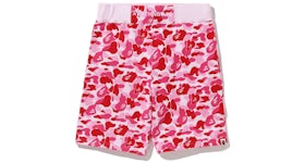 BAPE ABC Camo Sweat Shorts Pink