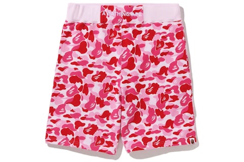 BAPE ABC Camo Sweat Shorts Pink Men's SS22 US