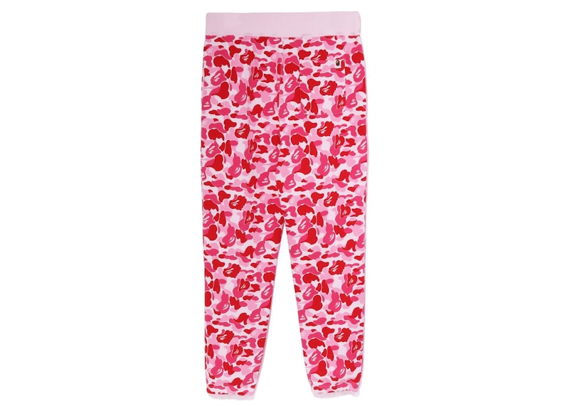 BAPE ABC Camo Sweatpants Pink Men's - SS23 - US