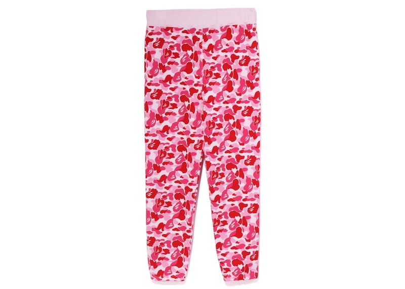 BAPE ABC Camo Sweatpants Pink Men's - SS23 - US