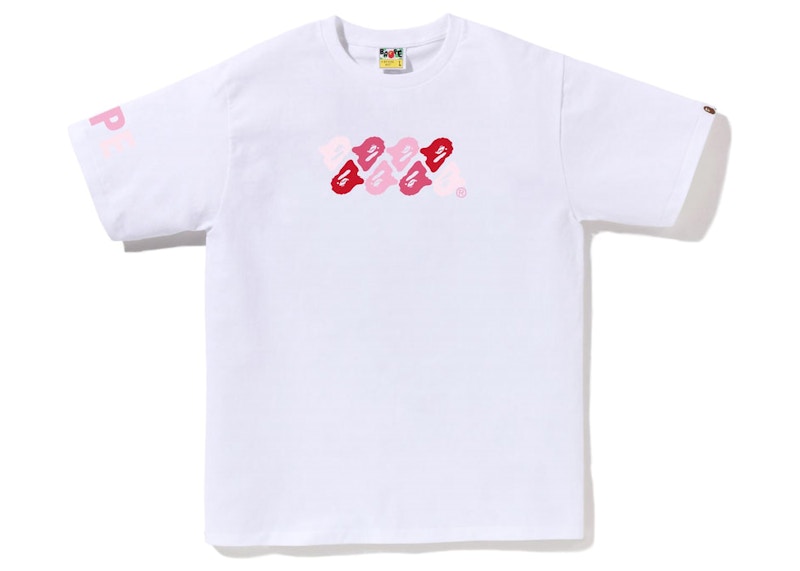 Pink camo cheap bape shirt