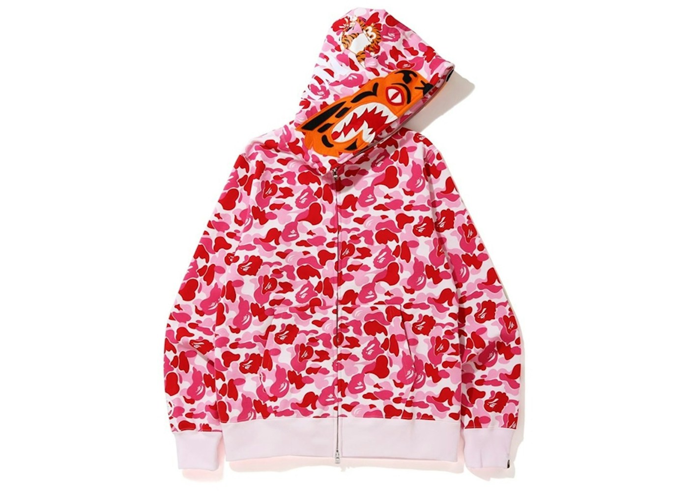 Bape pink zip up hoodie Clearance