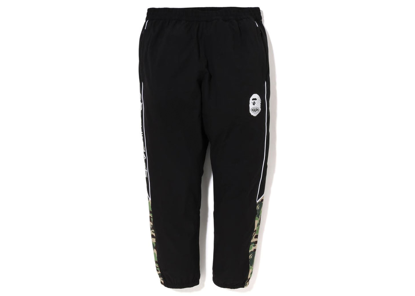 BAPE ABC Camo Track Pants Black Green Men's - FW22 - US