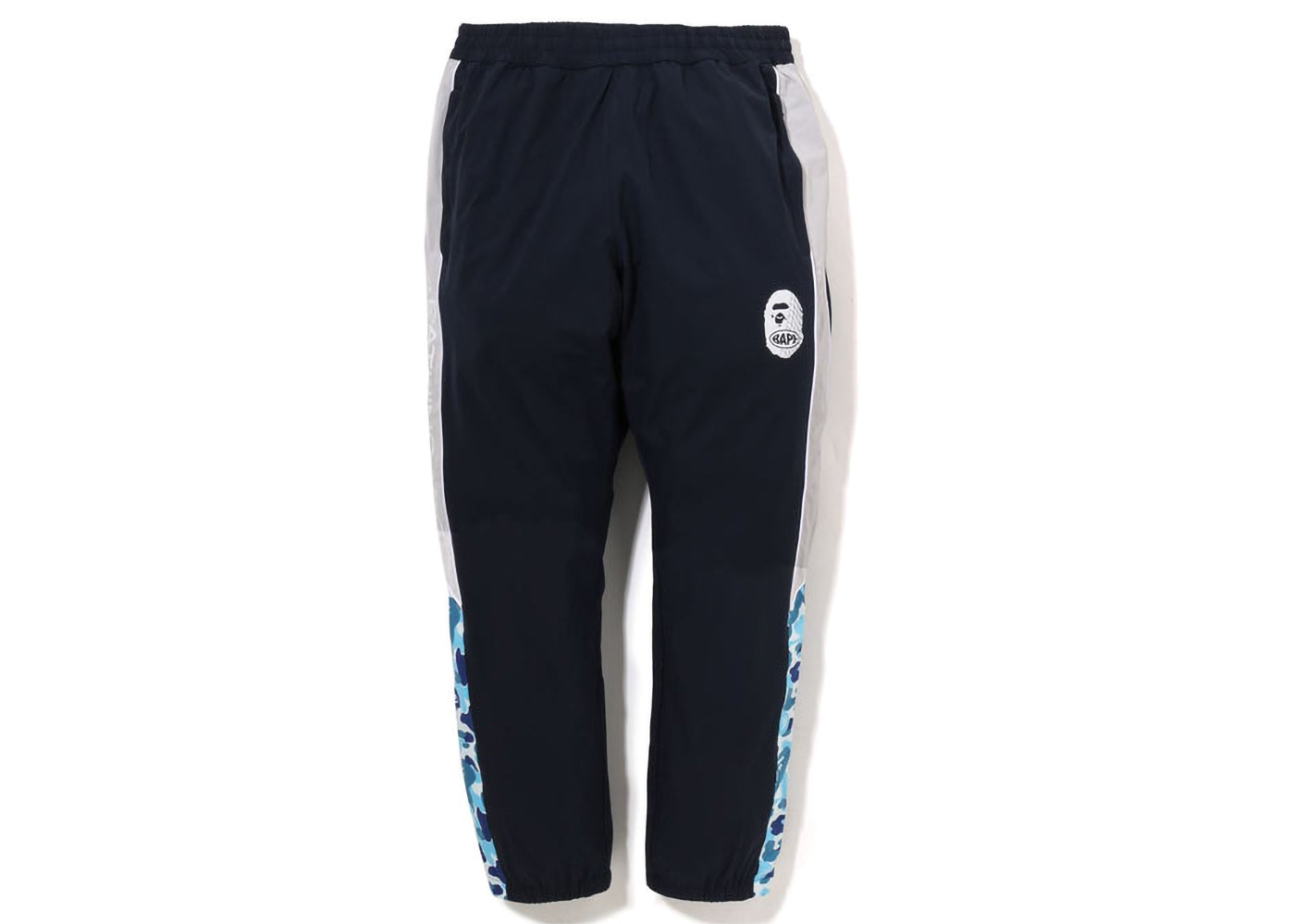 COLOR BLOCKING METAL LOGO PIN TRACK PANTS MENS | us.bape.com