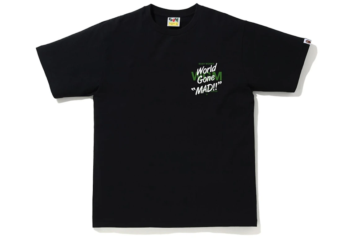 BAPE ABC Camo WGM Ape Head Tee Black/Green