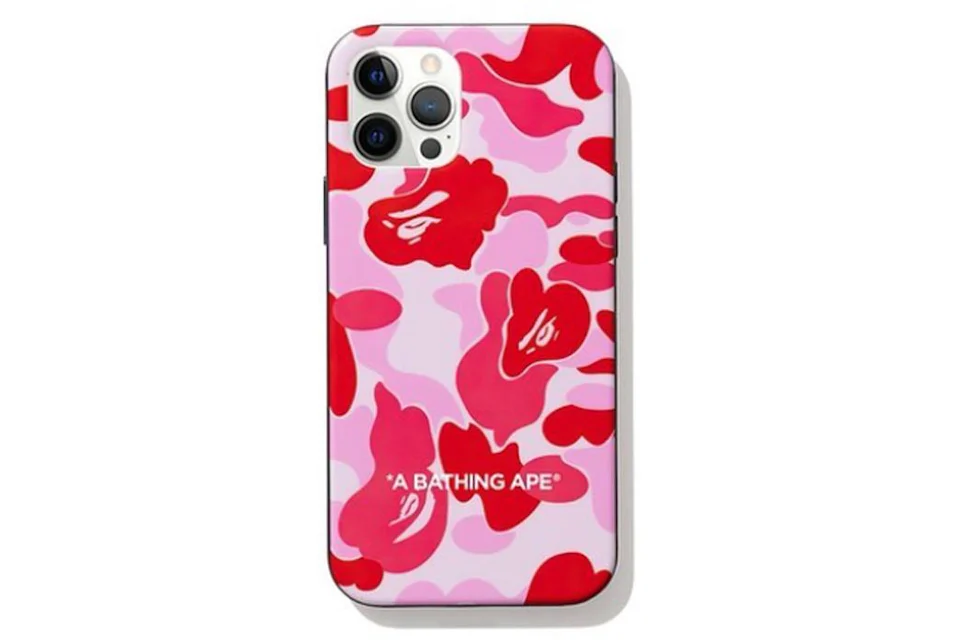 BAPE ABC Camo iPhone 12 PRO MAX Case Pink