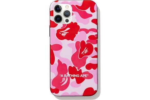Pink Camo Case Pink Supreme Case BAPE ABC Camo IPhone 12 Pro Case