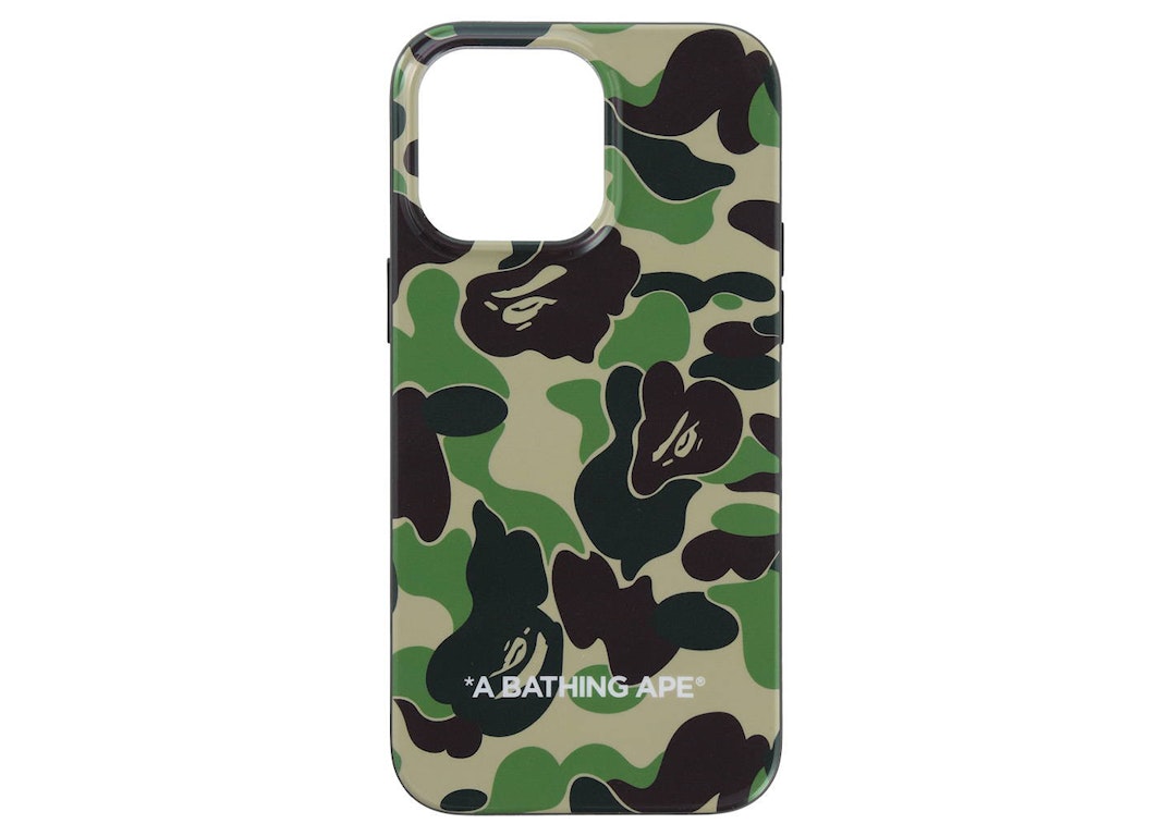 Pre-owned Bape Abc Camo Iphone 14 Pro Max Case Green