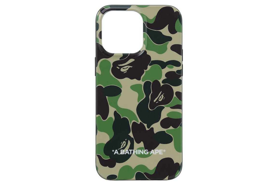 Pre-owned Bape Abc Camo Iphone 14 Pro Max Case Green
