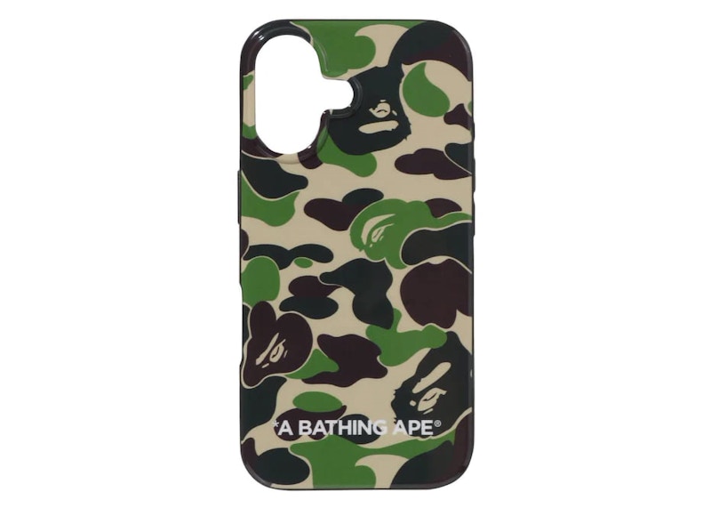 BAPE ABC Camo iPhone 16 Case Green Men's - FW24 - US