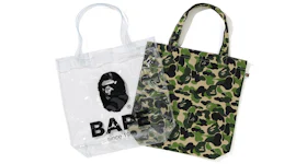 BAPE ABC Clear Tote Bag Green