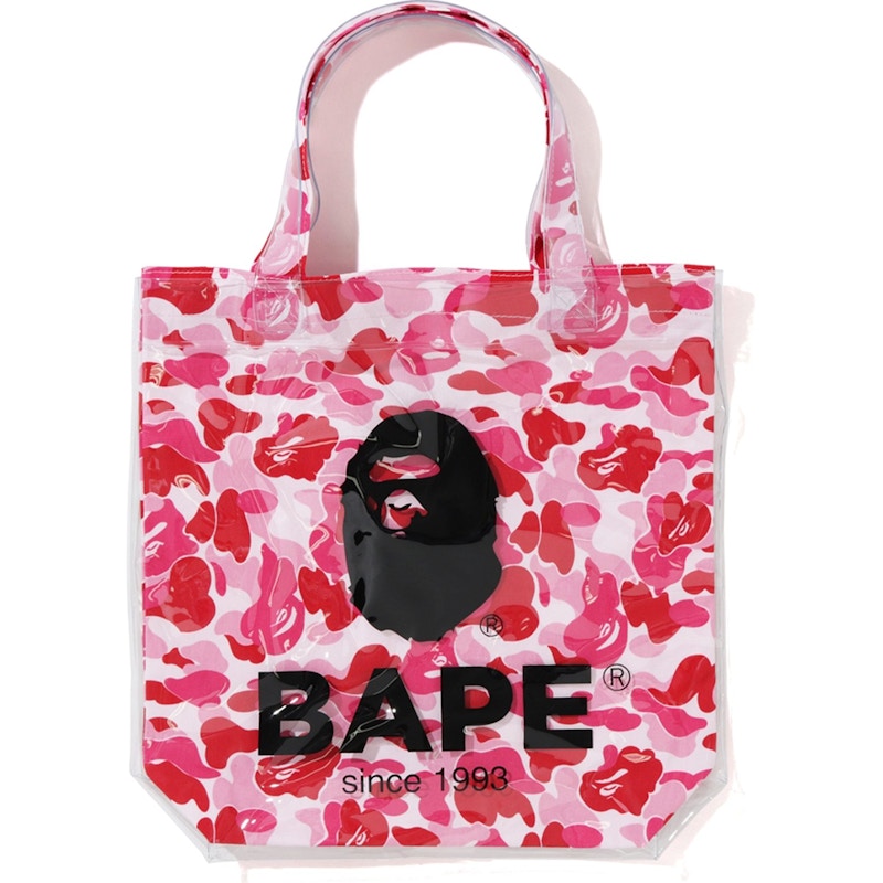 BAPE ABC Clear Tote Bag Pink - FW19 - US