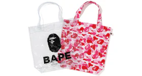 BAPE ABC Clear Tote Bag Pink