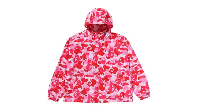 BAPE ABC Dot Hooded Jacket Pink
