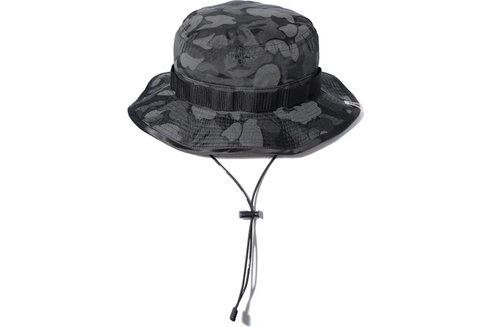 BAPE ABC Dot Reflective Boonie Hat Black