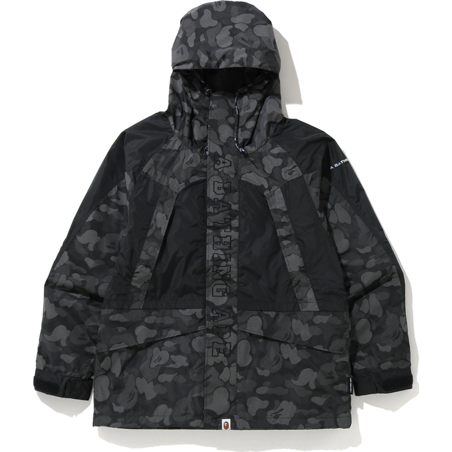 BAPE ABC Dot Reflective Camo Snowboard Jacket Black - FW19 - US