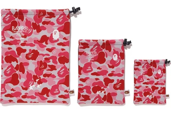 BAPE ABC Gadgets Set de Estuche (FW19) Camuflaje Rosa