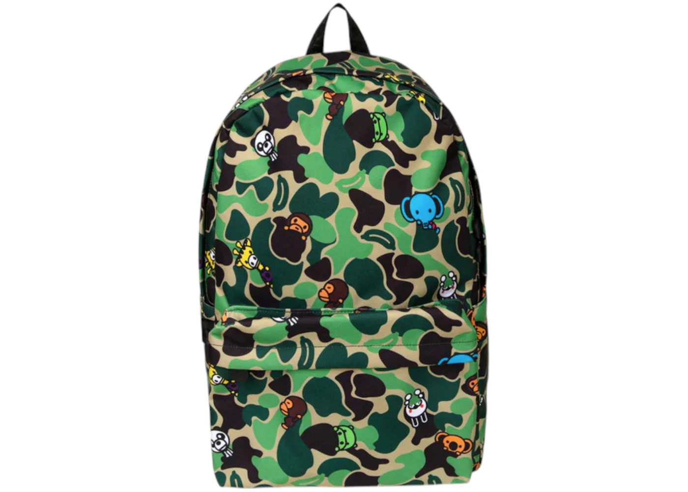 BAPE ABC Milo All Friends Large Backpack (SS25) Green - SS25 - US BAPE ABC Milo All Friends Large Backpack (SS25) Green - SS25 - US