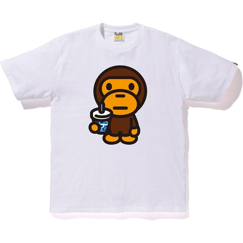 Bape Abc Milo Juice Summer Tee White Blue Ss19