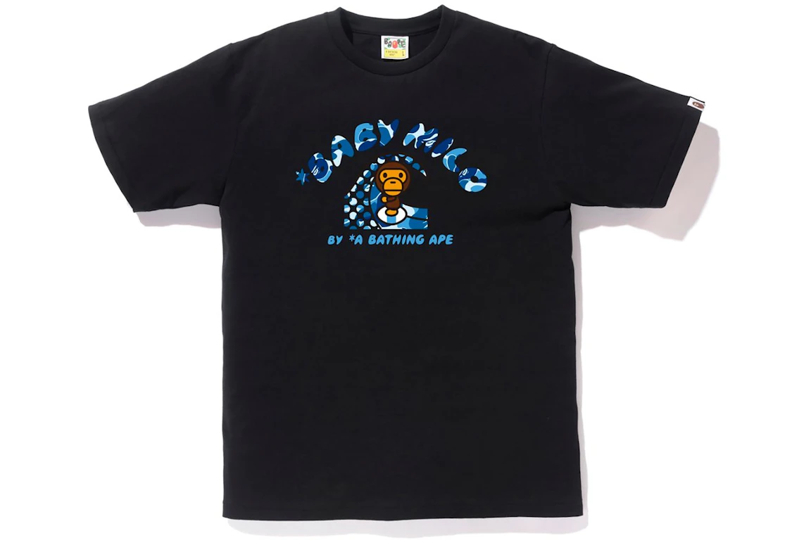 BAPE ABC Milo Surfing Summer Tee Black/Blue