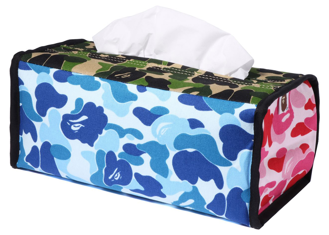 BAPE ABC Mix Camo Tissue Box Cover Multicolor