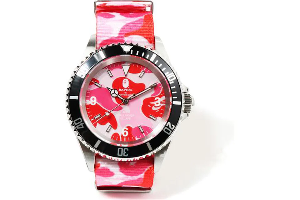 BAPE ABC Belt Type 1 Bapex Watch Pink