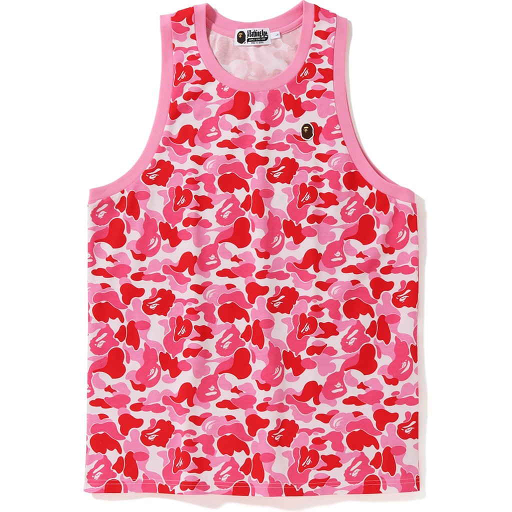 BAPE ABC One Point Tank Top Pink Men's - SS19 - US