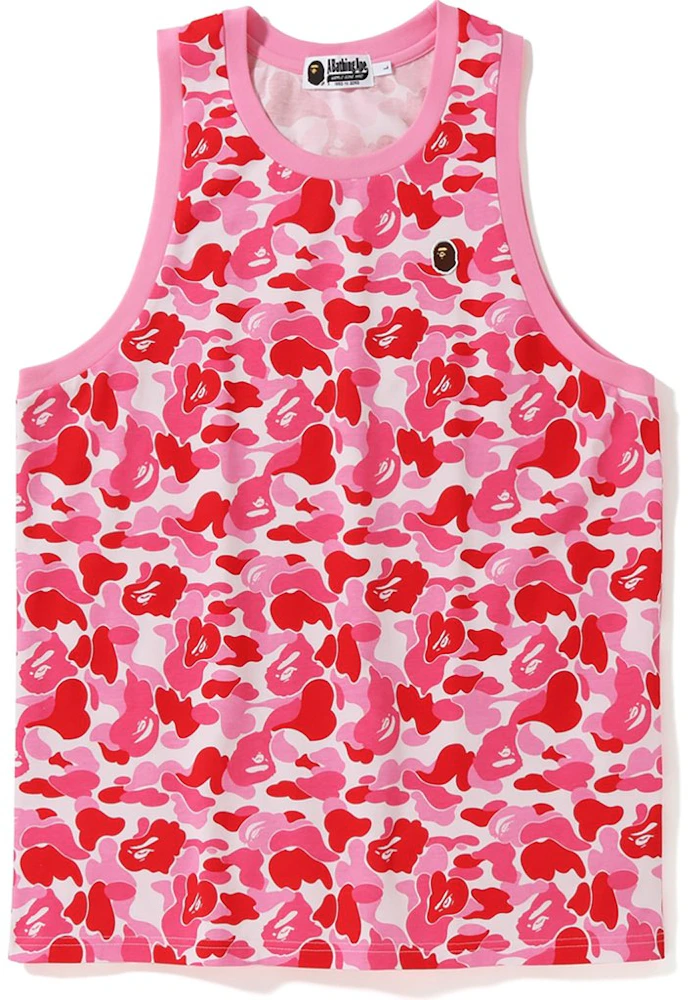 BAPE ABC One Point Tank Top Pink Men's - SS19 - US