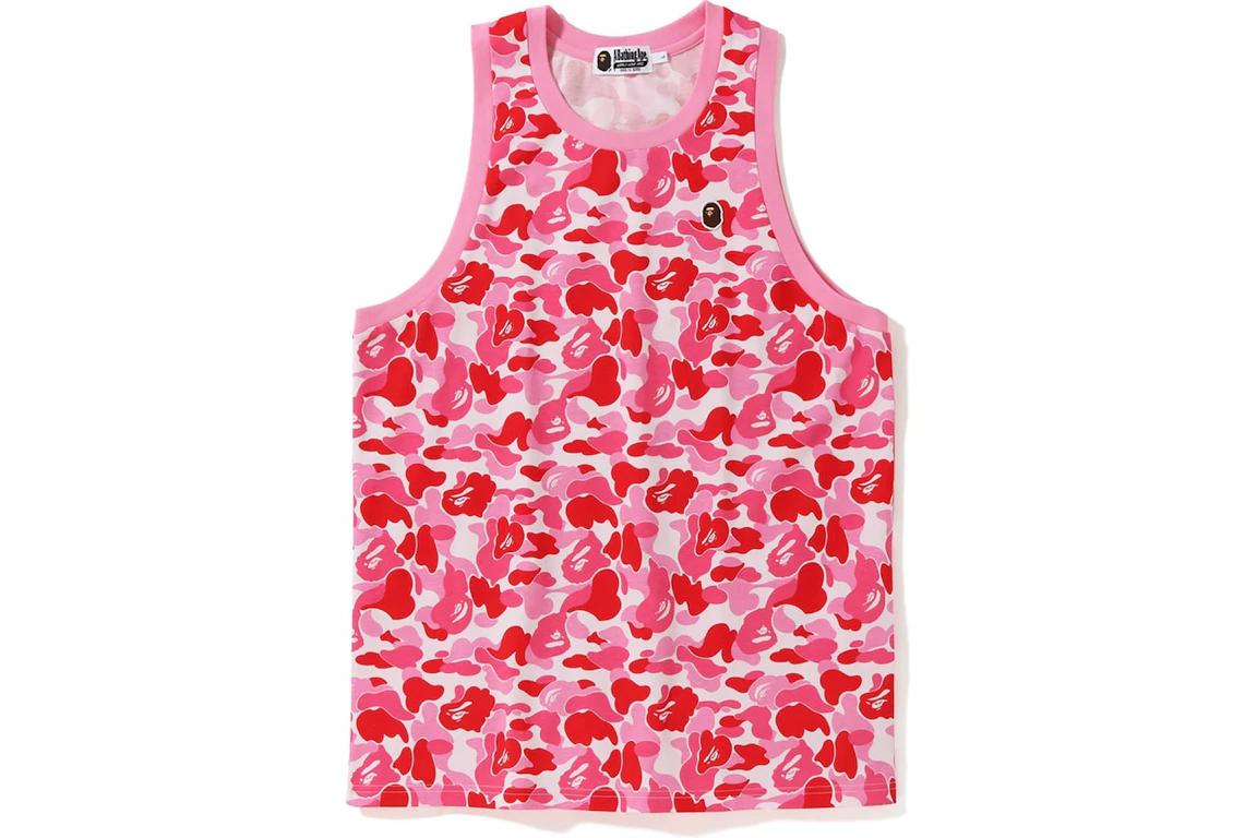BAPE ABC One Point Tank Top Pink