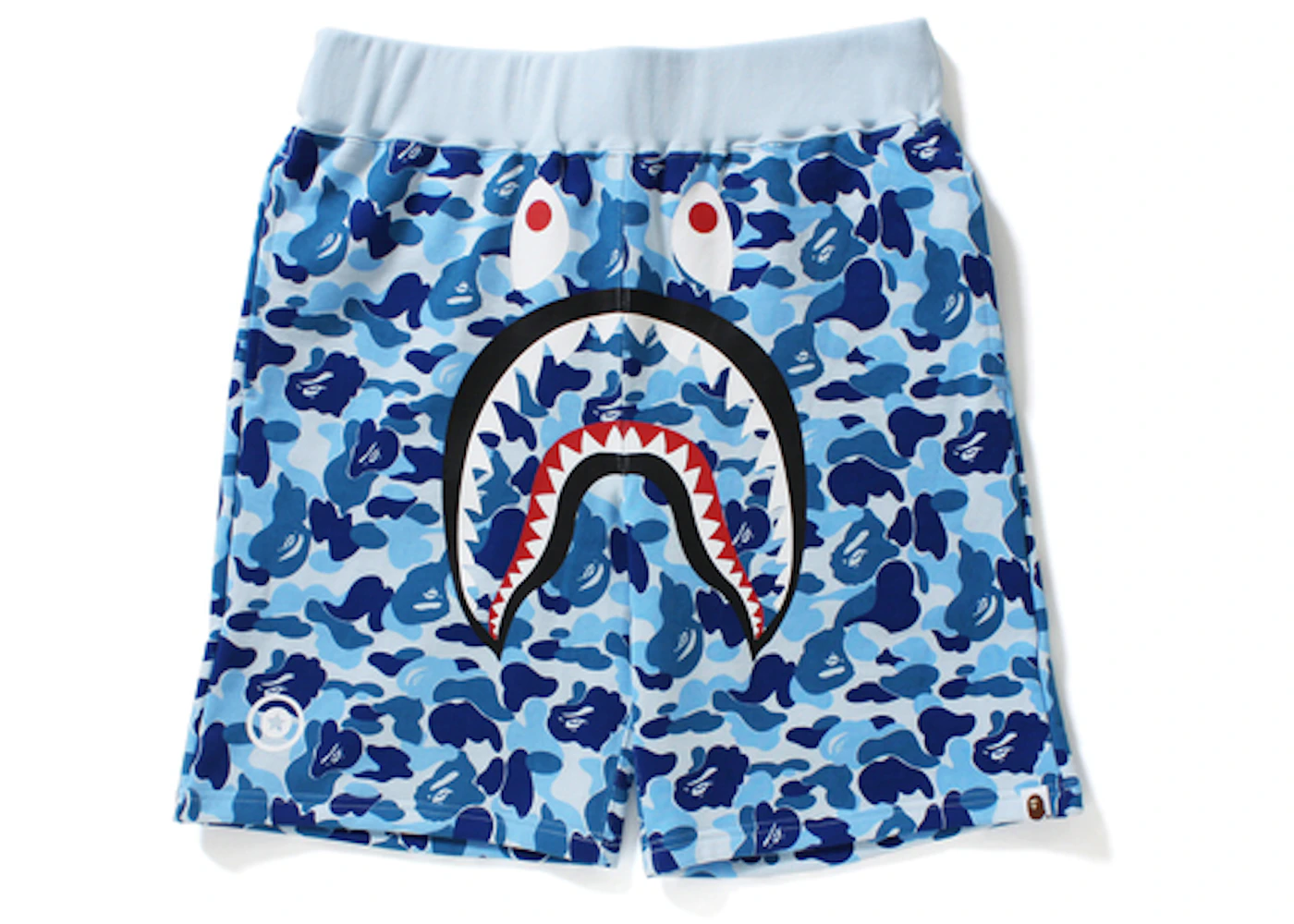 BAPE ABC Shark Sweat Shorts Blue - SS17 - US