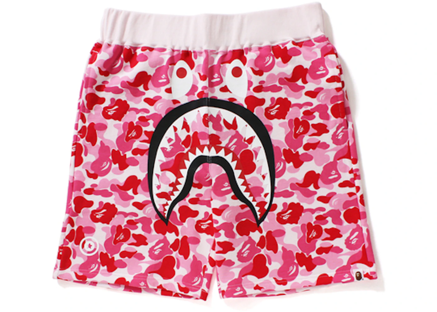 BAPE ABC Shark Sweat Shorts Pink - SS17 Men's - US