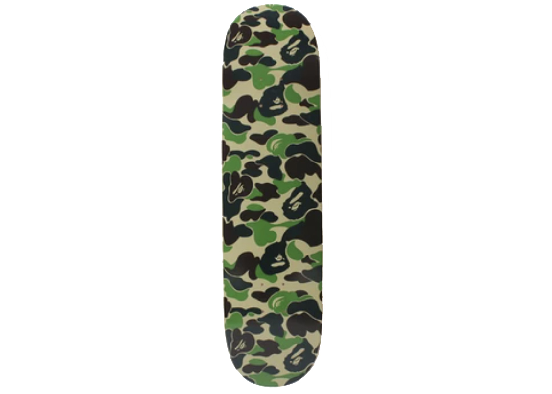 MONKEY 47 x A BATHING APE ABC Camo Skateboard Deck Green - SS22 - JP